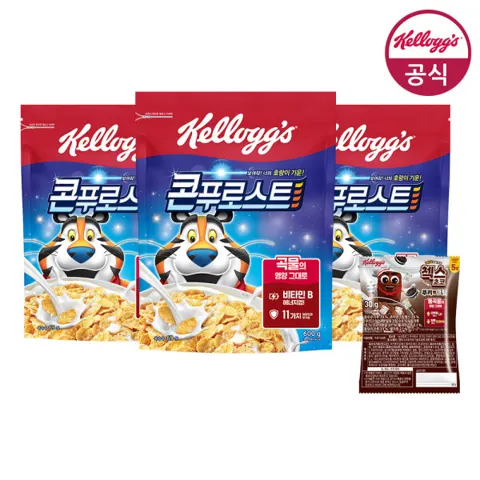 시리얼 콘푸로스트 600g x 3개 + 쿠키앤크림 30g (12,370원/무료)
