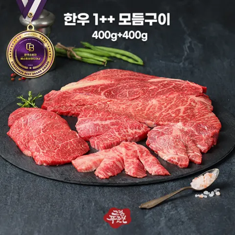 한우 1++ 모듬구이 800g 냉장 (43,500원/무료)